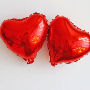 表白结婚气球婚房装饰婚礼布置家居日用家装软饰节庆饰品 小红心10个