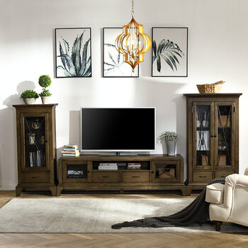 taylor美式乡村电视机边柜组合复古小户型客厅储物高柜子 1.