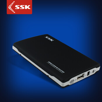 SSK飚王 SHE030黑鹰IDE并口移动硬盘盒 USB2.0 支持2.5寸笔记本硬盘