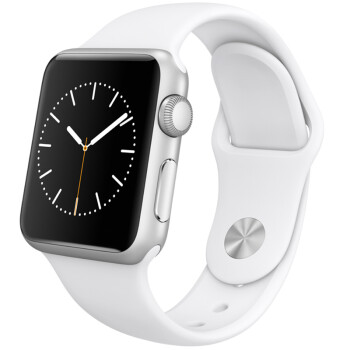 Apple Watch Sport 智能手表(38毫米银色铝金属表壳搭配白色运动型表带 MJ2T2CH/A）