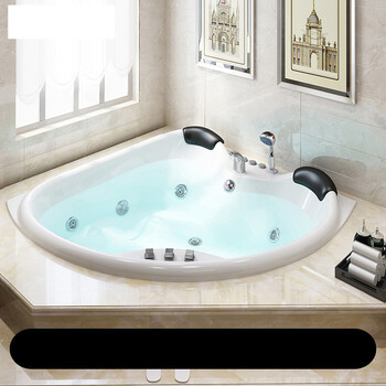 转角豪华浴缸亚克力酒店澡盆独立式加大水池淋浴房三角扇形淋浴房