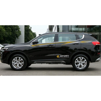 17全新款哈弗h6车贴拉花 个性汽车贴纸改装 车身腰线彩条贴画装饰 a款