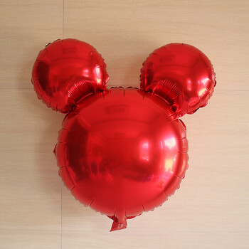 气球儿童生日周岁派对装饰气球百天满月气球气球装饰 红色米奇头一个