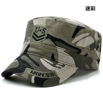 户外男士帽子登山军帽男迷彩战狼特种兵平帽军人战术海豹突击队 194