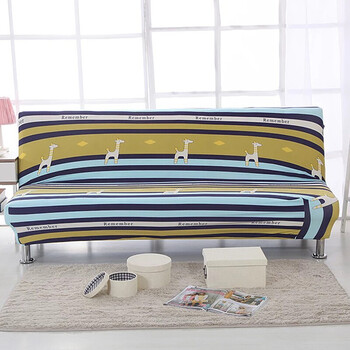 老式无扶手沙发套全包套沙发罩折叠沙发床套单人现代简约通用 时尚