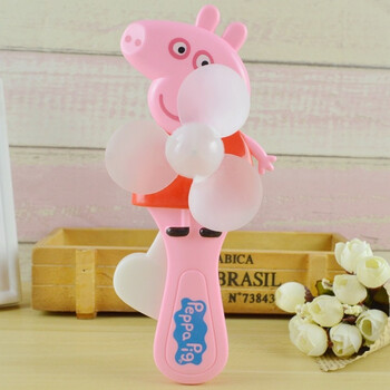 手压迷你小风扇电手动卡通小孩女生玩具儿童随身便携led手持学生手摇