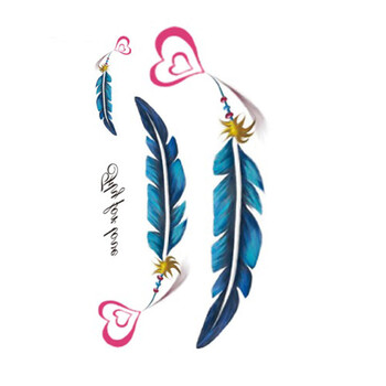 (一份五张)可定制仿真小清新图案纹身贴 男女款情侣款个性逼真投影