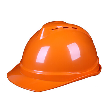 安全帽工地施工加厚电工电力国标高强度透气头盔建筑工程印字 v型透气