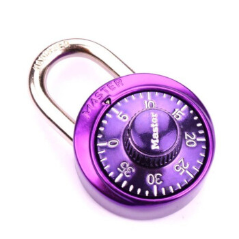玛斯特masterlock黄铜彩色防撬壁挂式密码锁钥匙储存盒多种可选正品 紫色挂锁1530 密码锁