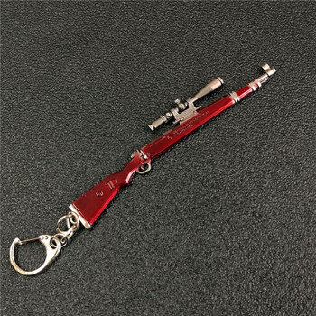 绝地求生游戏akm钥匙扣穿越火线 98k三级头平底锅awm钥匙挂件m416 98k