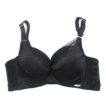 内衣加厚a杯小平胸收副乳调整型女秋冬款文胸 黑 单件文胸 75a【图片