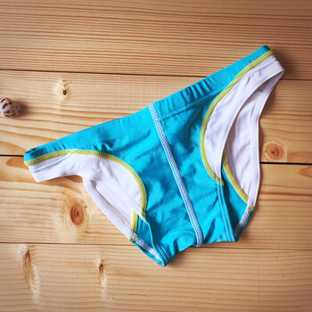 喀拉馨 泳裤男 性感低腰荧光小三角 高弹比基尼弹力透气水上乐园沙滩