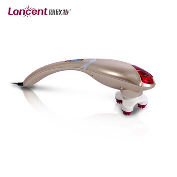 【京东配送】朗欣特（Lancent）LD-5203肩背多功能电动按摩棒颈部腰部按摩器香槟金