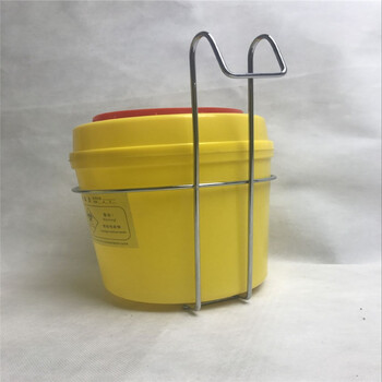 1l2l3l4l6l8l医疗利器盒架子锐器盒挂架利器盒挂篮金属挂架支架 6l-8l