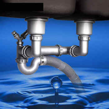 下水器下水管洗碗洗菜厨房水槽整套排水管双槽配件池双落水台盆配件