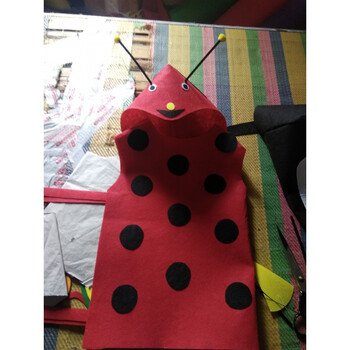 六一儿童节亲子环保表演服幼儿园小动物手工diy成品环保走秀服装 瓢虫