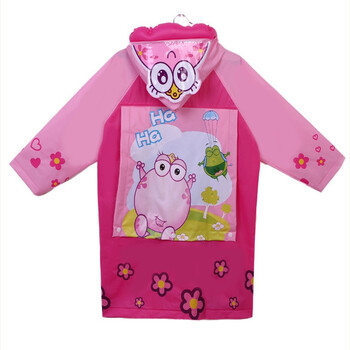 品牌童装 韩版儿童卡通充气雨衣带书包位 时尚男女学生徒步雨衣 新款