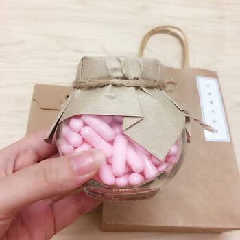 胶囊新奇浪漫女生生日礼物diy定制表白神器送男女生 粉色胶囊牛皮便签
