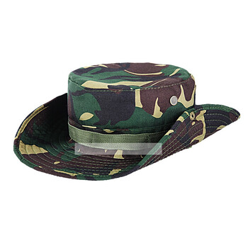 遮阳迷彩奔尼帽夏季圆边钓鱼渔夫帽户外 军迷特种兵作训帽男女登山