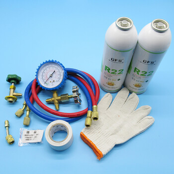 家用空调加氟工具套装制冷剂雪种冷媒净重5kg 家用定频空调 2瓶r22