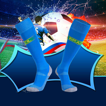 俄罗斯2018年世界杯32强国家队德国西班牙训练比赛男士足球袜 巴西