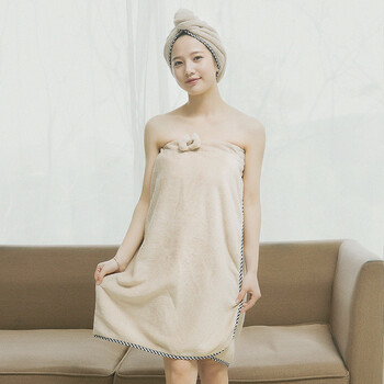 浴巾可穿女浴裙比纯棉全棉柔软吸水百变抹胸个性感大浴巾 购买两件立