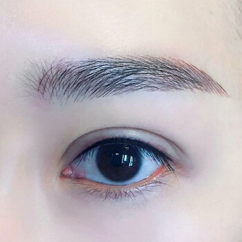 装饰画手绘素描纹绣宣传画眉眼唇挂画美容院海报墙壁画 黑色 眼线1号