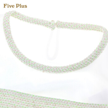 Five Plus新女春装气质拼接宽松圆领长袖衬衫衬衣2135014620 米白010 M(165/88A)