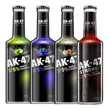 ak47男人鸡尾酒275ml 果酒洋酒预调酒 ak47鸡尾酒烟熏 椰子 蓝莓 1