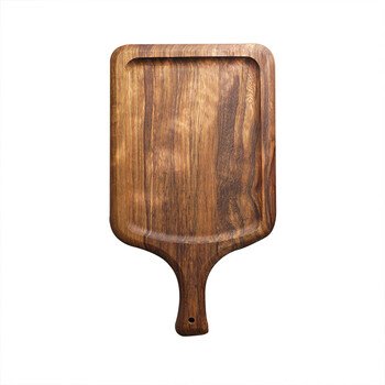 烘焙精灵 斑马木面包板披萨盘实木无漆水果砧板切菜板西餐木托盘带