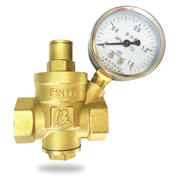 稳压泄压恒压阀门黄铜加厚4分可调式y12x-16t 2寸 dn50不带压力表