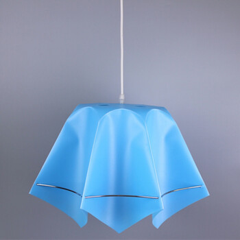 生鲜超市水果店熟食店吊灯 美容店卧室创意八角灯罩水果吊灯 兰色