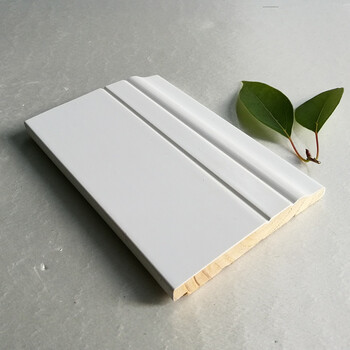 实木踢脚线10cm厘米8cm纯白色烤漆纯实木贴脚线地脚线b 10厘米白色