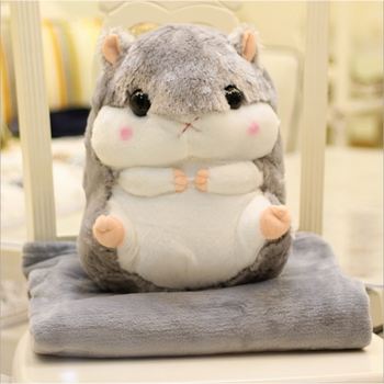 仓鼠热水袋暖手宝暖宝宝充电电暖宝萌萌可爱卡通毛绒防爆拆洗 升级款