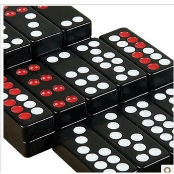 全国精品实心娱乐麻将牌九12#14#16# 20#22#黑色大号牌九 14