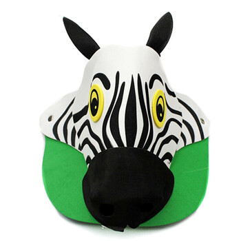 20g儿童节帽子遮阳帽子活动卡通动物头饰十二生肖头饰 斑马