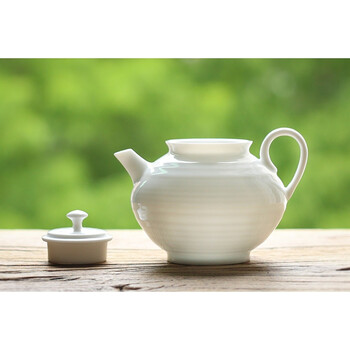 手工薄胎白瓷茶壶茶杯品茗杯子冲茶器建水过滤泡茶壶陶瓷功夫茶具