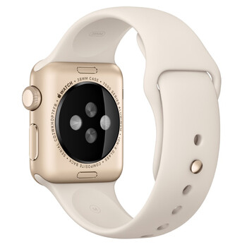 Apple Watch Sport 智能手表(38毫米金色铝金属表壳搭配古董白色运动型表带 MLCJ2CH/A )