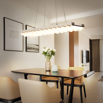 长条创意led餐厅吊灯具创意艺术个性饭厅餐桌吧台长方形吊灯 长60cm