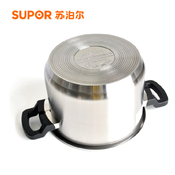 
                                        苏泊尔（SUPOR） 巧易开不锈钢压力锅高压锅 压力快锅 复底高压锅D22E 7.6L                
