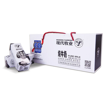 
                                        
                                        现代牧业（MODERN FARMING）尊贵装纯牛奶 250ml×12包 尊享礼盒                