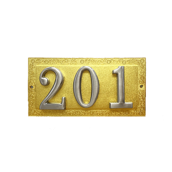 欧式门牌号古铜/金色房间号立体号码牌数字牌酒店宾馆包厢号门牌家用