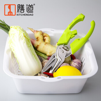 
                                        膳道 厨房强力剪 加强筋弹力剪刀 家用鸡骨剪 可开罐头                