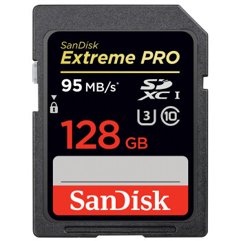 
                                                            闪迪（SanDisk）128GB SD存储卡 U3 C10 V30 4K至尊超极速版数码相机内存卡 读速170MB/s 写速90MB/s                