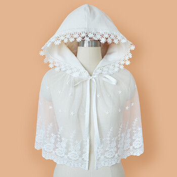 新品2018春夏新品夏季防晒雪纺披肩防紫外线女短外套斗篷沙滩披风百搭