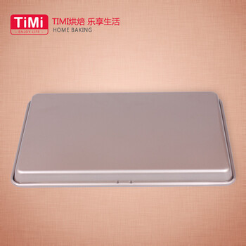 
                                        TiMi TM-804 长方形家用平烤盘 金色不沾 烤盘 曲奇盘 烤箱用 烘焙模具                