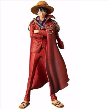 q版路飞索隆乔巴女帝公仔模型汽车摆件生日礼物玩偶 20周年披风路飞