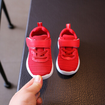 1-2-3-6岁半男女宝宝鞋子春夏季透气网鞋男童软底单鞋儿童运动鞋 红