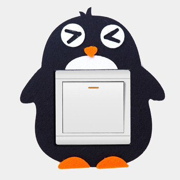 卡通夜光开关贴毛毡开关墙贴保护套创意客厅欧式墙壁插座面板装饰