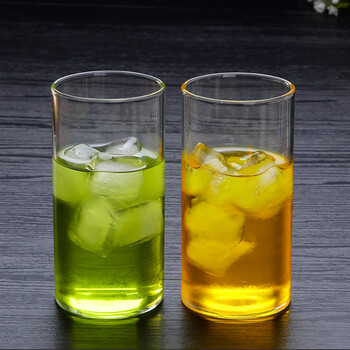 煜祺 玻璃水杯牛奶果汁杯茶杯饮料杯2只装6只装 大号325毫升2只装
